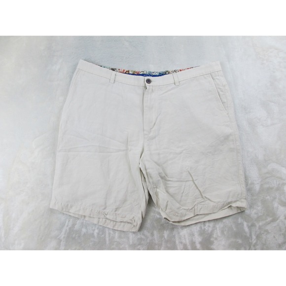 Tommy Bahama Other - Tommy Bahama Shorts Mens 40 Brown Tan Linen Blend Pockets Chino*